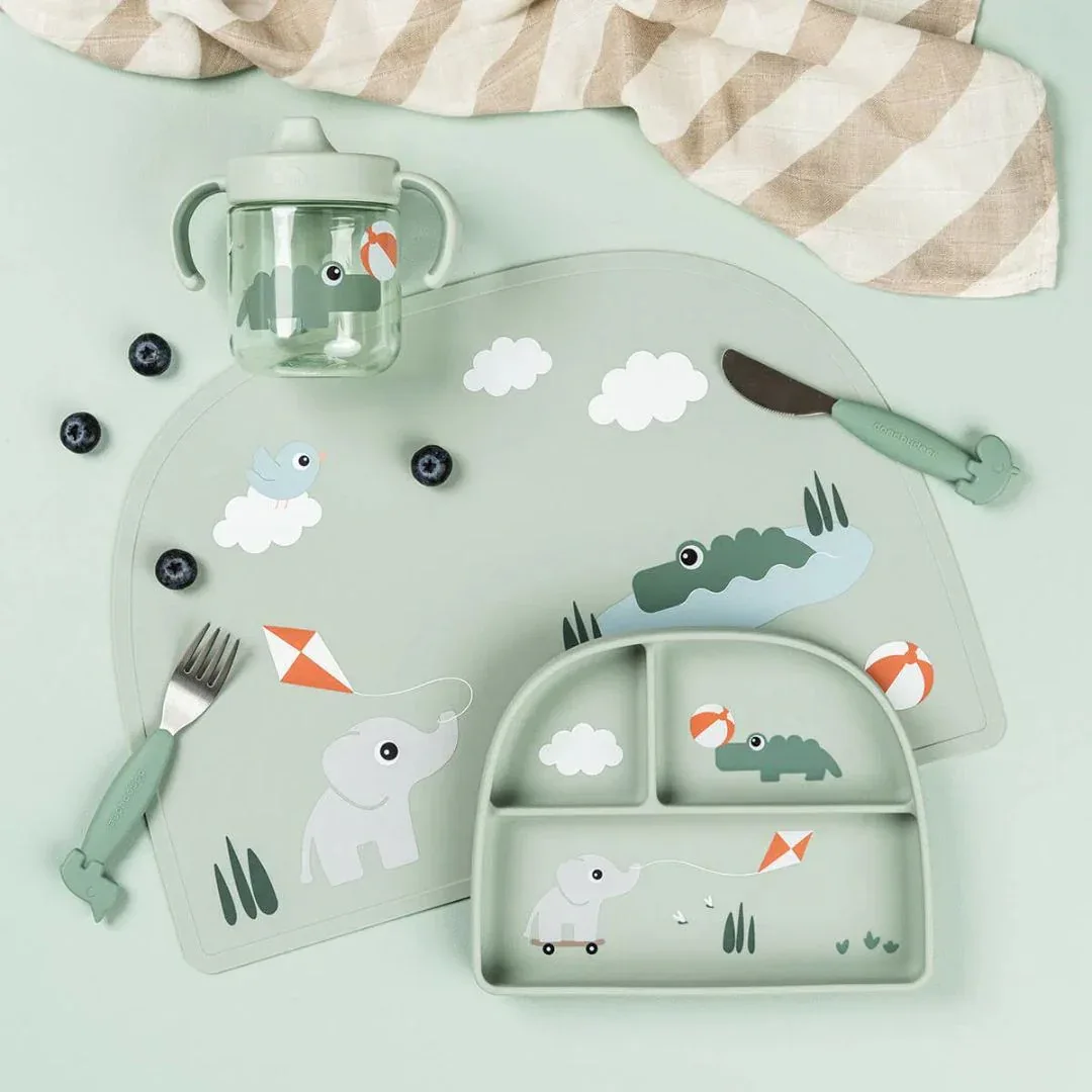 Done by Deer® Silicone Placemat Playground Green - Image 4