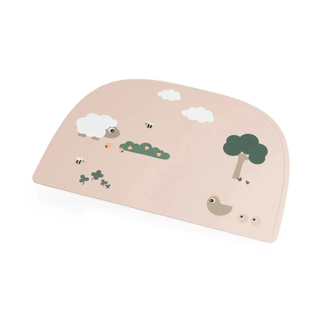 Done by Deer® Silicone Placemat Tiny Farm Powder - Image 2