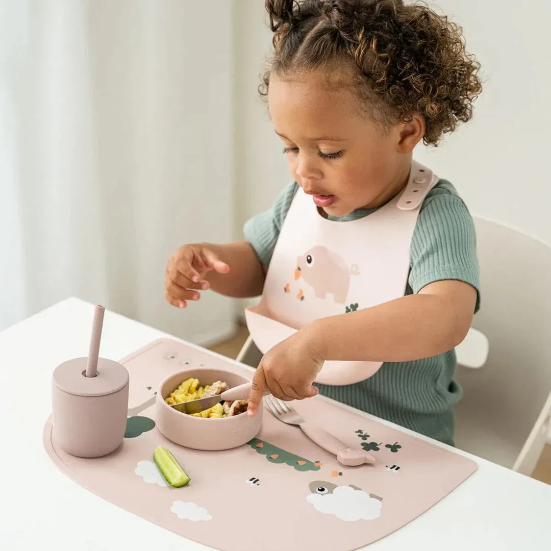 Done by Deer® Silicone Placemat Tiny Farm Powder - Image 4