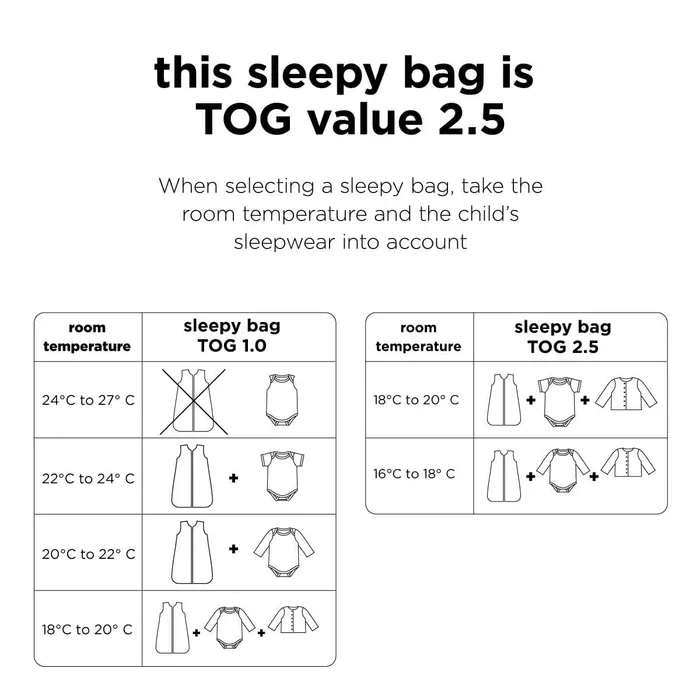 Done by Deer® Sleepy bag TOG 2.5 Playground 90cm Powder - Image 3