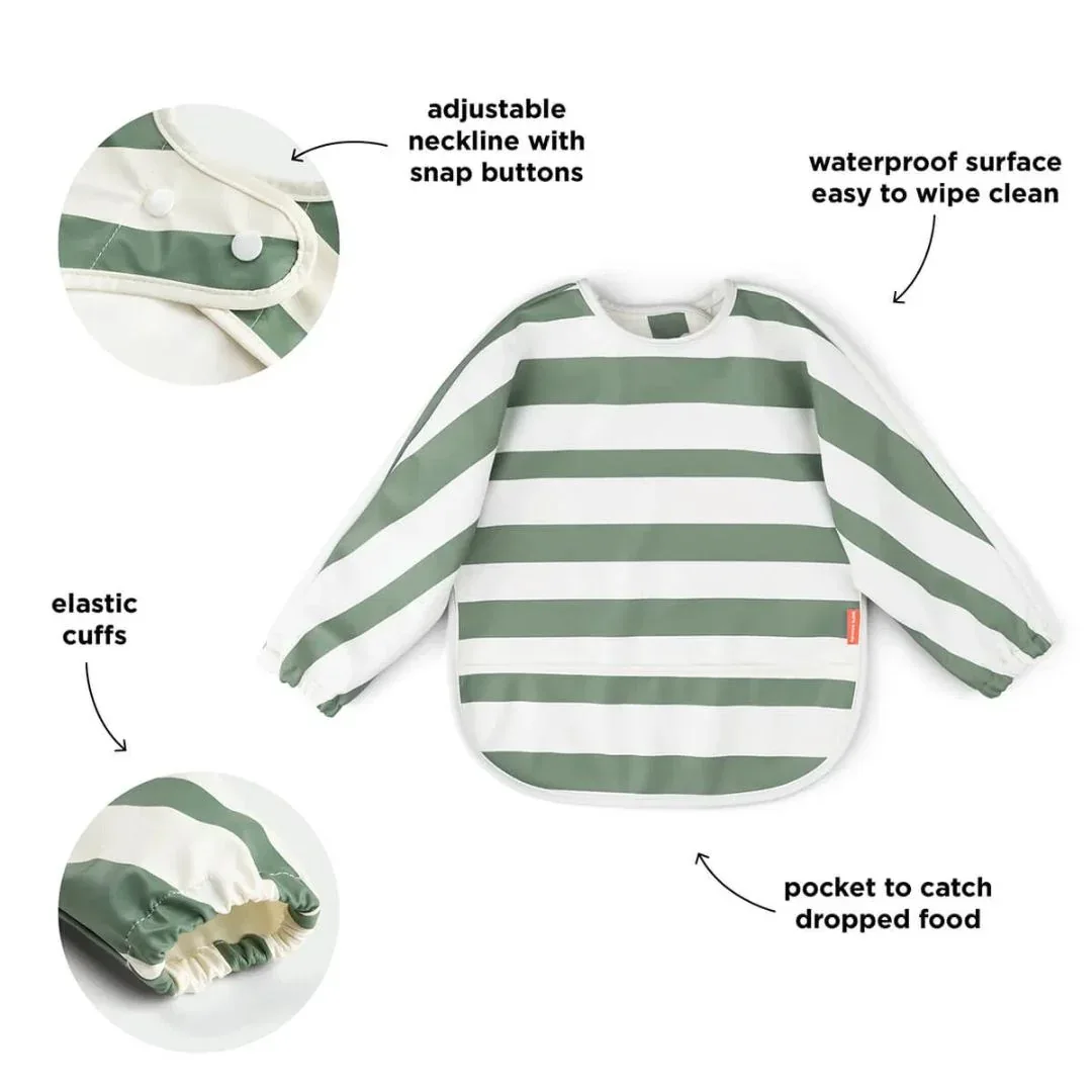 Done by Deer® Slinček z rokavi Stripes Green - Image 2