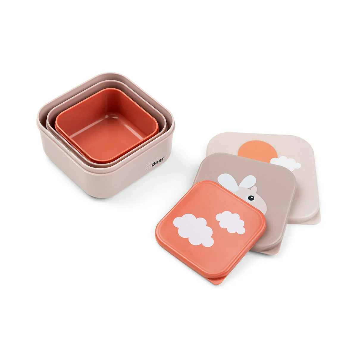 Done by Deer® Snack box set Happy clouds Green - Image 2