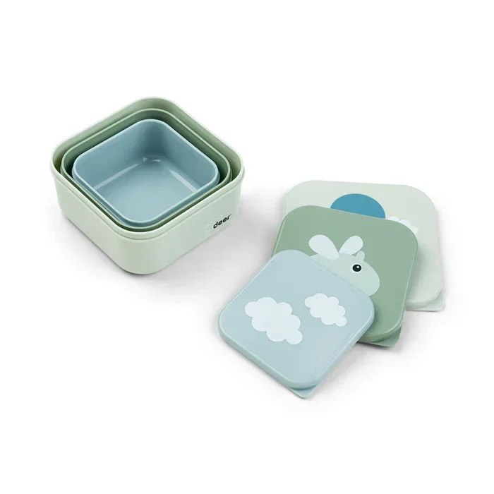 Done by Deer® Snack box set Happy clouds Green - Image 2