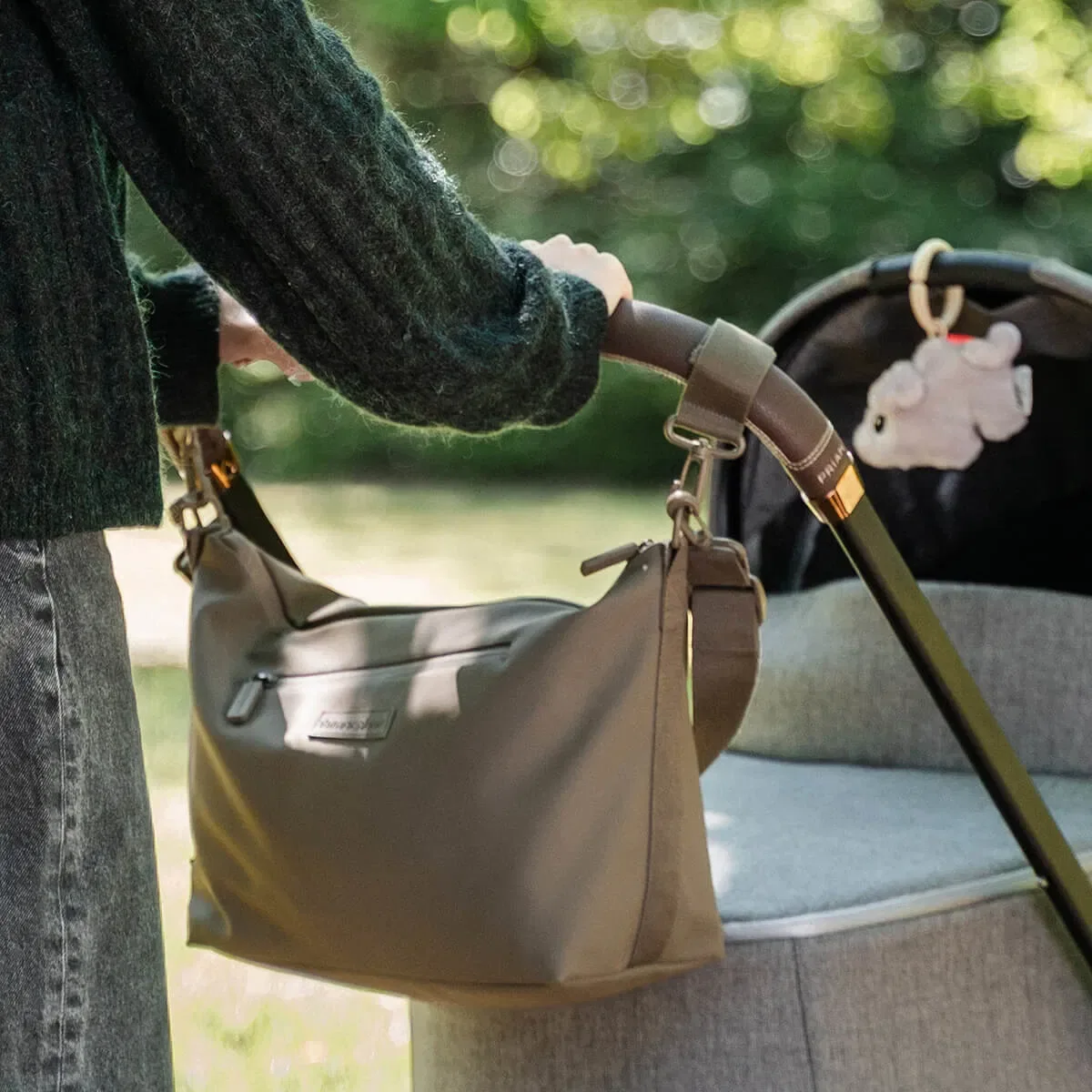 Done by Deer® Stroller bag Taupe - Image 7
