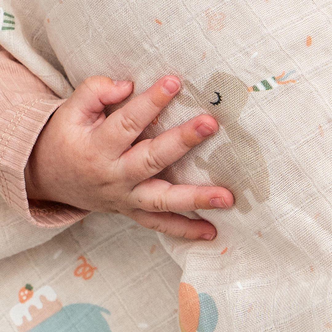 Done by Deer® Swaddle Blanket Celebration Powder 120x120 - Image 3