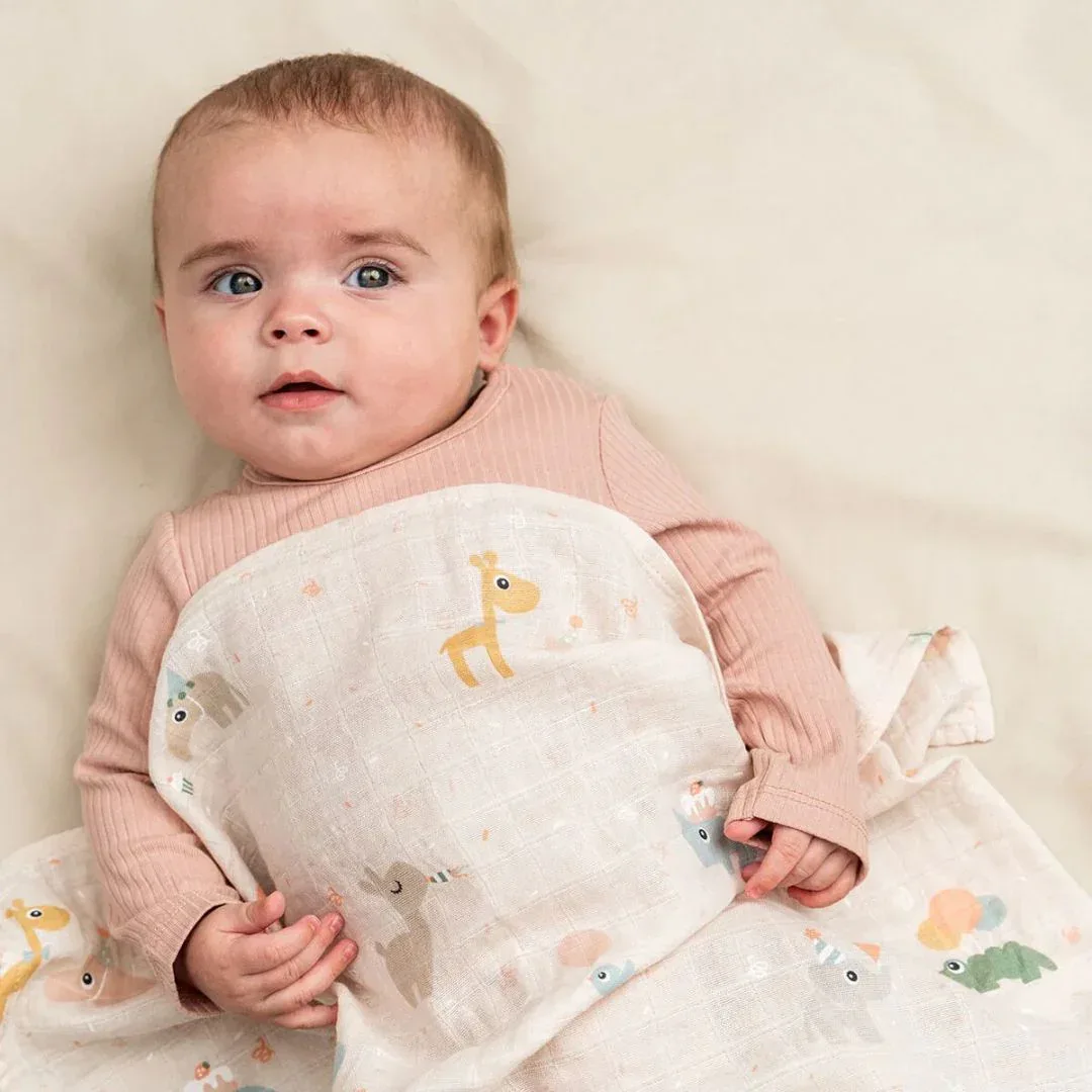 Done by Deer® Swaddle Blanket Celebration Powder 120x120 - Image 4