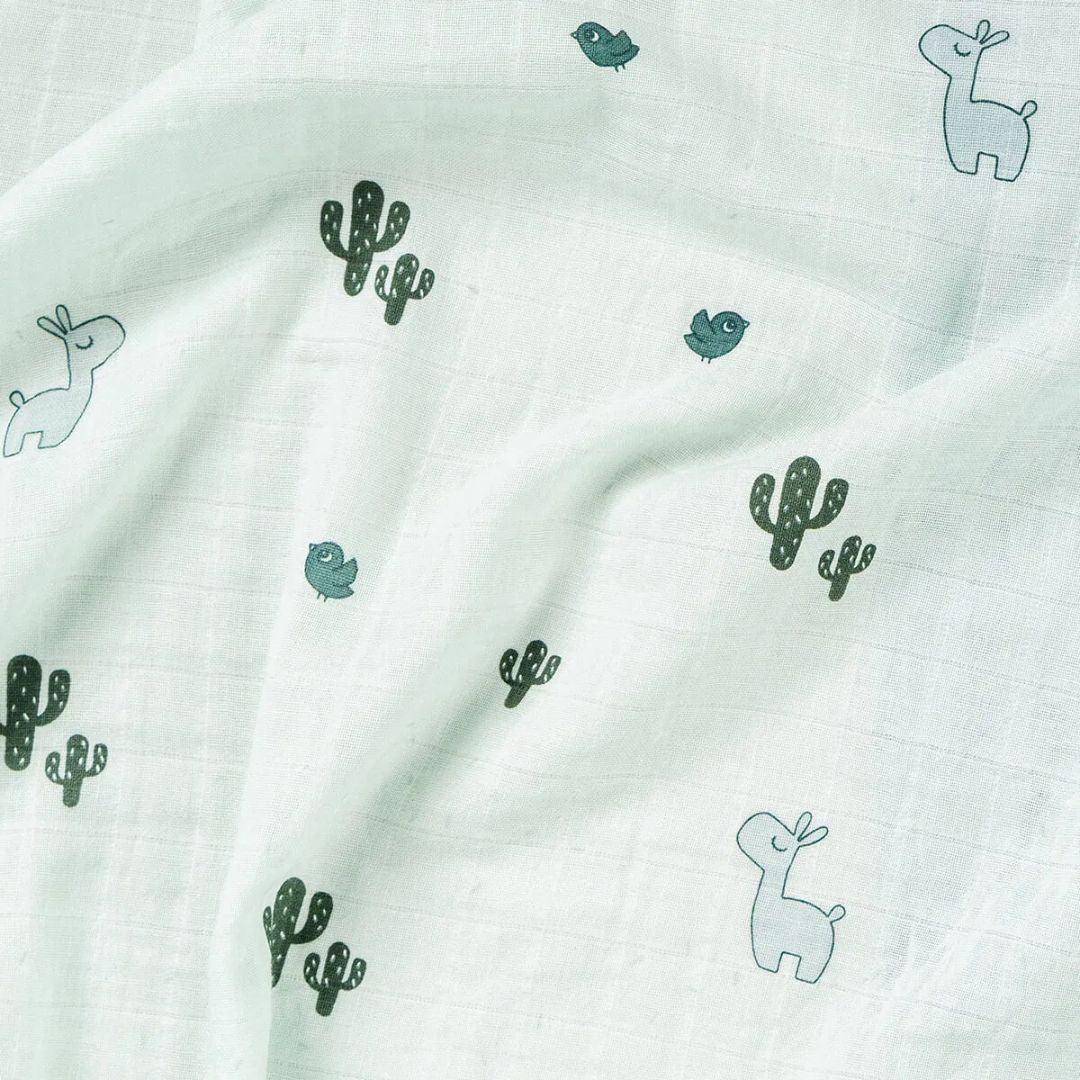Done by Deer® Swaddle Blanket Lalee Blue 120x120 - Image 3