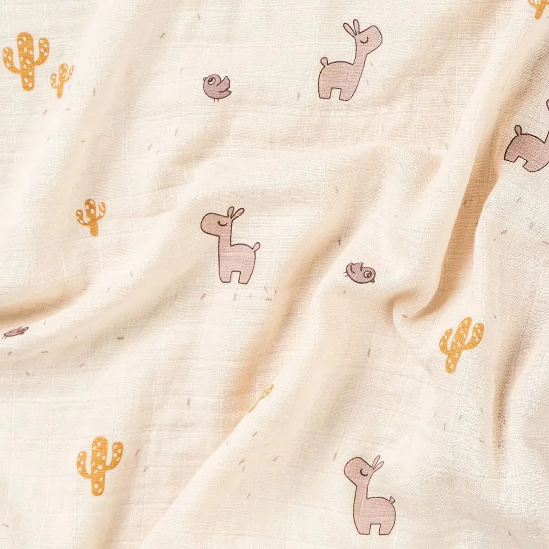 Done by Deer® Swaddle Blanket Lalee Powder 120x120 - Image 3