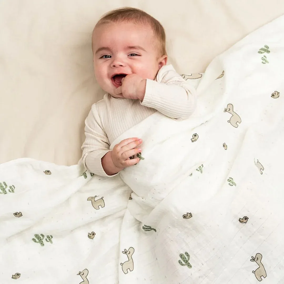 Done by Deer® Swaddle Blanket Lalee Sand 120x120 - Image 2