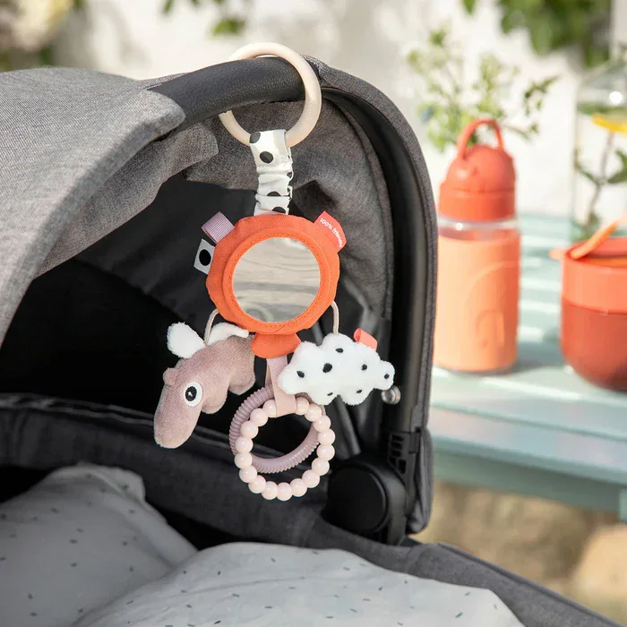 Done by Deer® To go activity mirror Happy clouds Papaya - Image 3