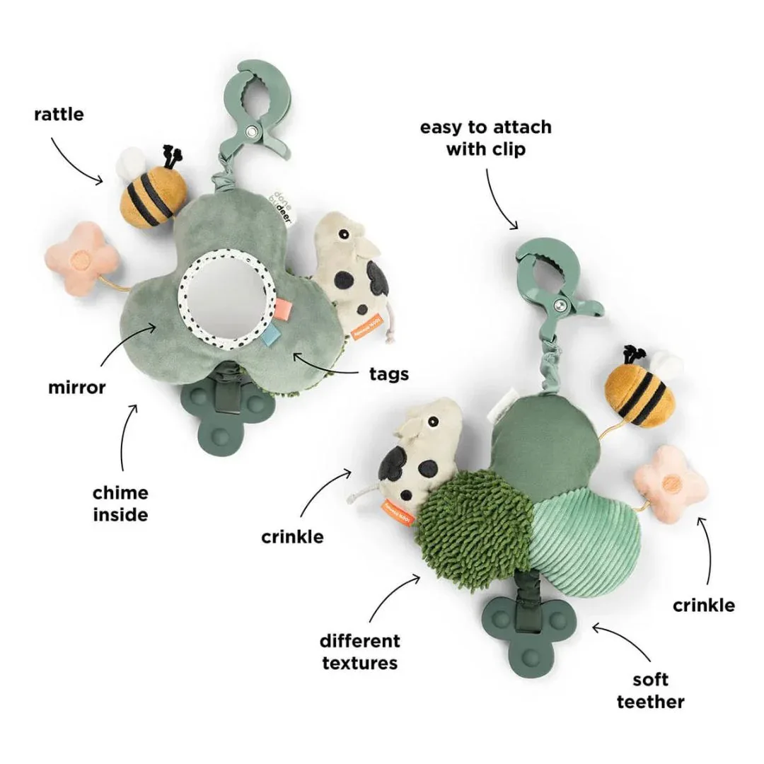 Done by Deer® To-Go Sensory Toy Tiny Farm Green - Image 3