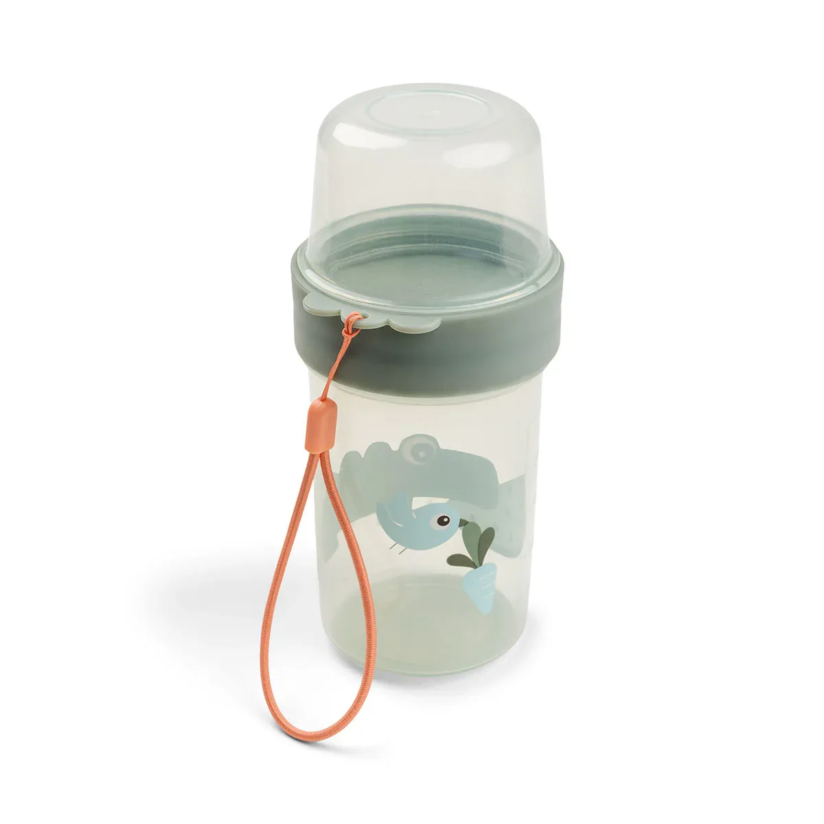 Done by Deer® To Go snack container L Croco Green - Image 5