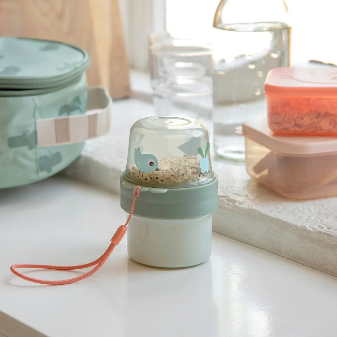 Done by Deer® To Go snack container S Birdee Green - Image 5