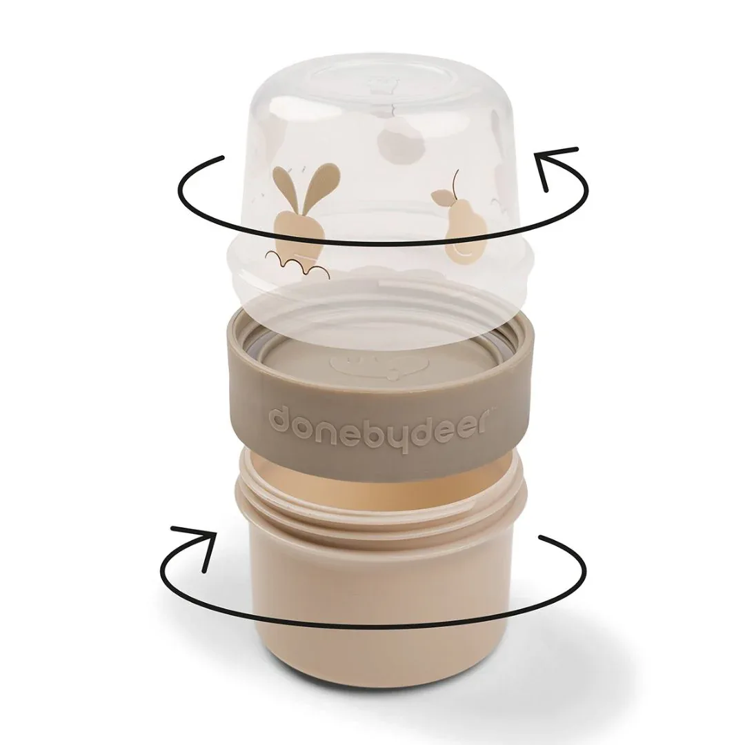Done by Deer® To Go snack container S Birdee Sand - Image 4