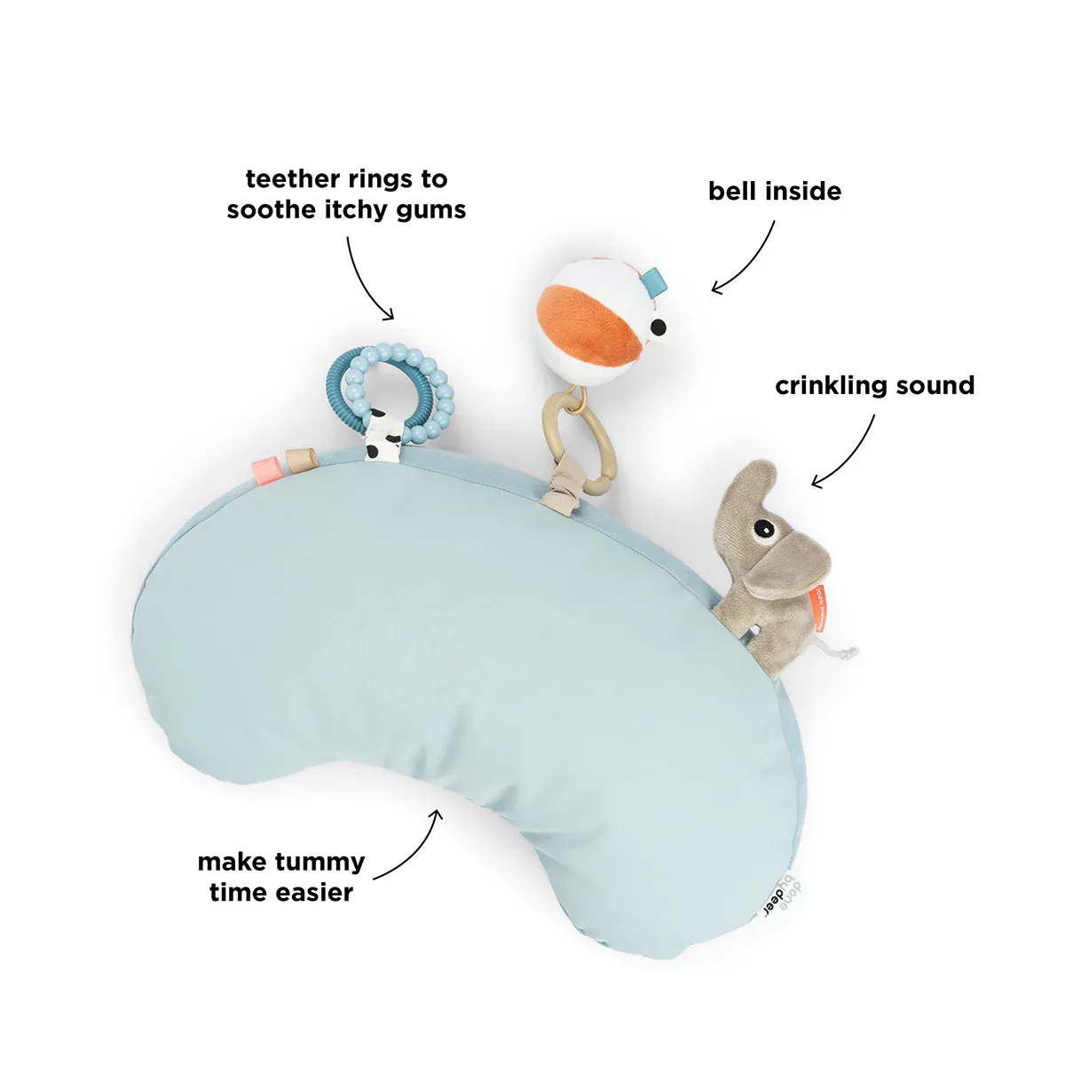 Done by Deer® Tummy time activity toy Playground Blue - Image 3