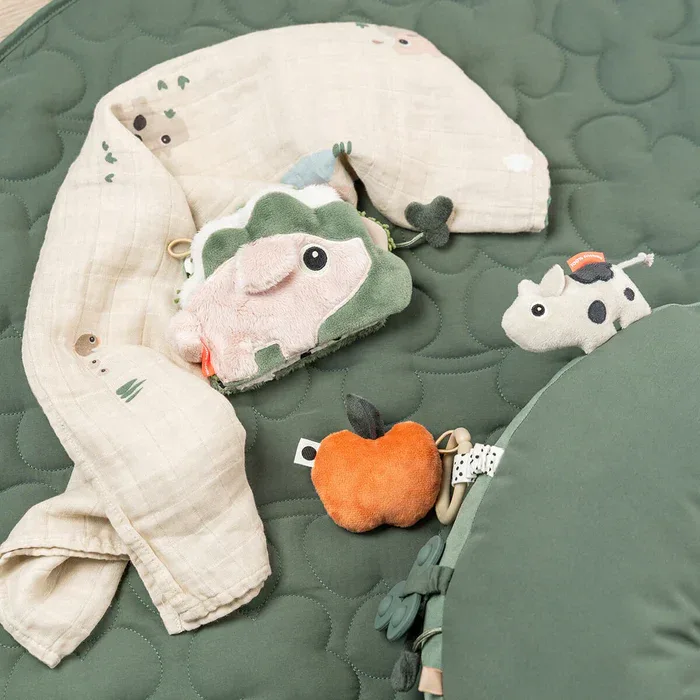 Done by Deer® Tummy time activity toy Tiny farm Green - Image 4