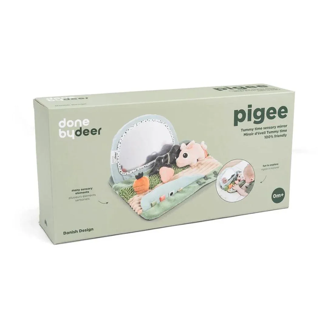 Done by Deer® Tummy time sensory mirror Tiny Farm Colour Mix - Image 3