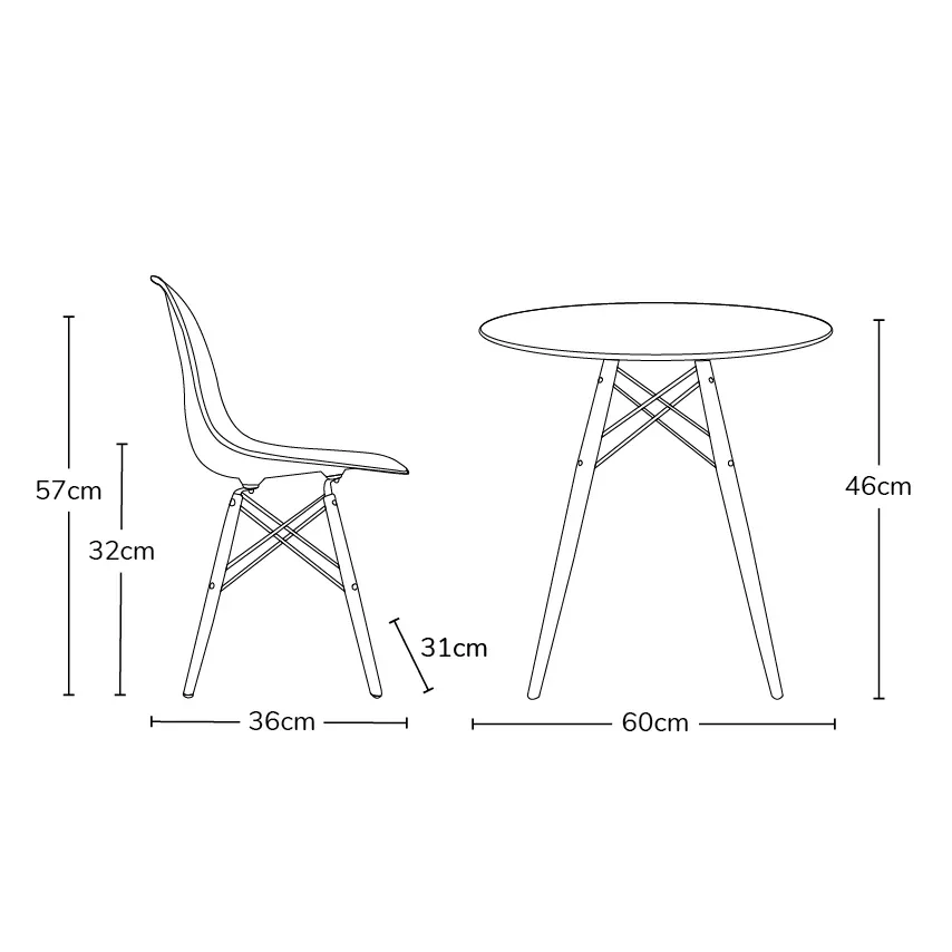 EM Scandinavian Inspired Kid's Chair Grey - Image 7