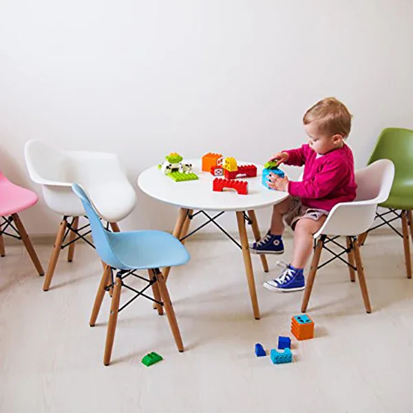 EM Scandinavian Inspired Kid's Chair Grey - Image 9