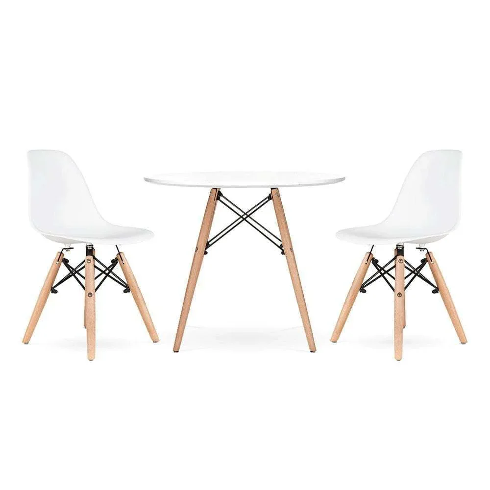 EM Furniture Scandinavian Inspired Kid's Chair White - Image 6