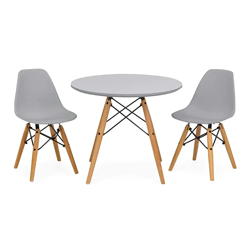 EM Scandinavian Inspired Kid's Table Grey - Image 3