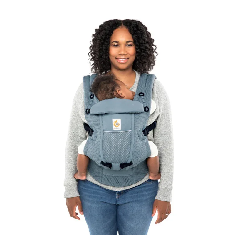 Ergobaby® Baby Carrier Adapt Soft Flex Mesh Slate Blue - Image 3