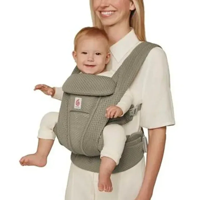 Ergobaby® Baby Carrier Omni Deluxe Mesh Soft Olive - Image 4
