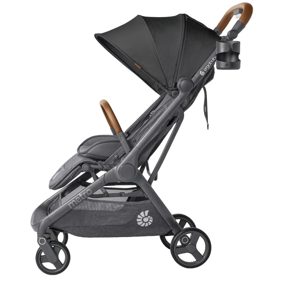 Ergobaby® Metro 3 Deluxe Compact City Stroller Black - Image 3