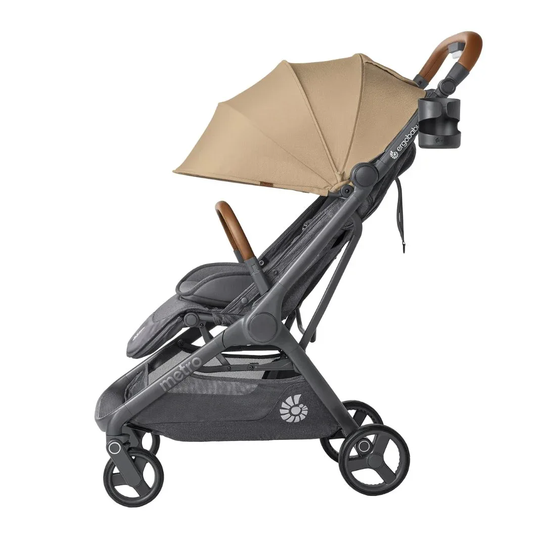 Ergobaby® Metro 3 Deluxe Compact City Stroller Camel - Image 2