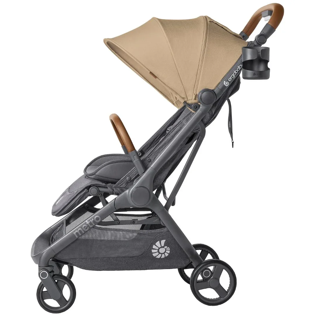 Ergobaby® Metro 3 Deluxe Compact City Stroller Camel - Image 3