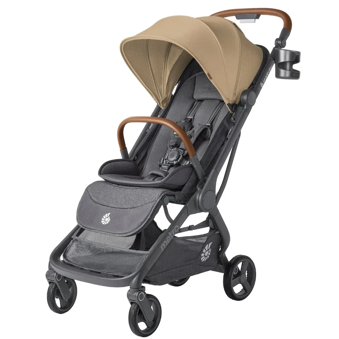 Ergobaby® Metro 3 Deluxe Compact City Stroller Camel - Image 4