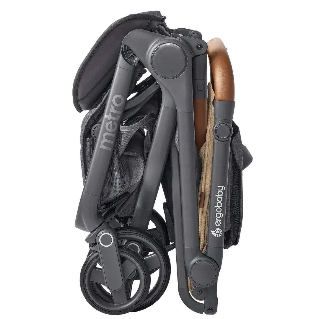 Ergobaby® Metro 3 Deluxe Compact City Stroller Camel - Image 8
