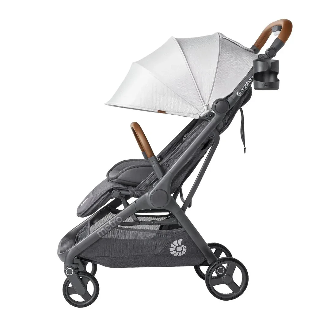 Ergobaby® Metro 3 Deluxe Compact City Stroller Pearl Grey - Image 2