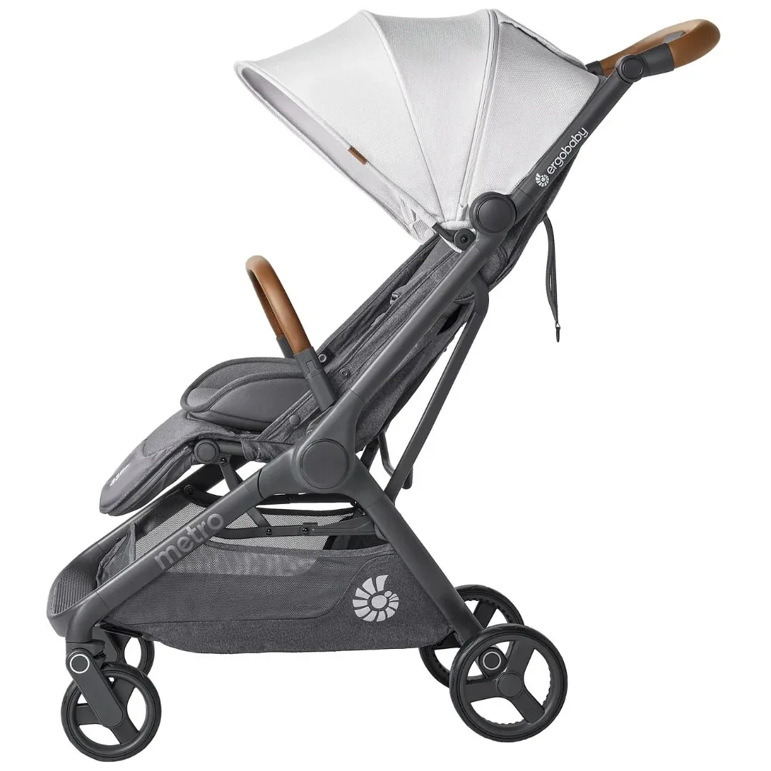 Ergobaby® Metro 3 Deluxe Compact City Stroller Pearl Grey - Image 3