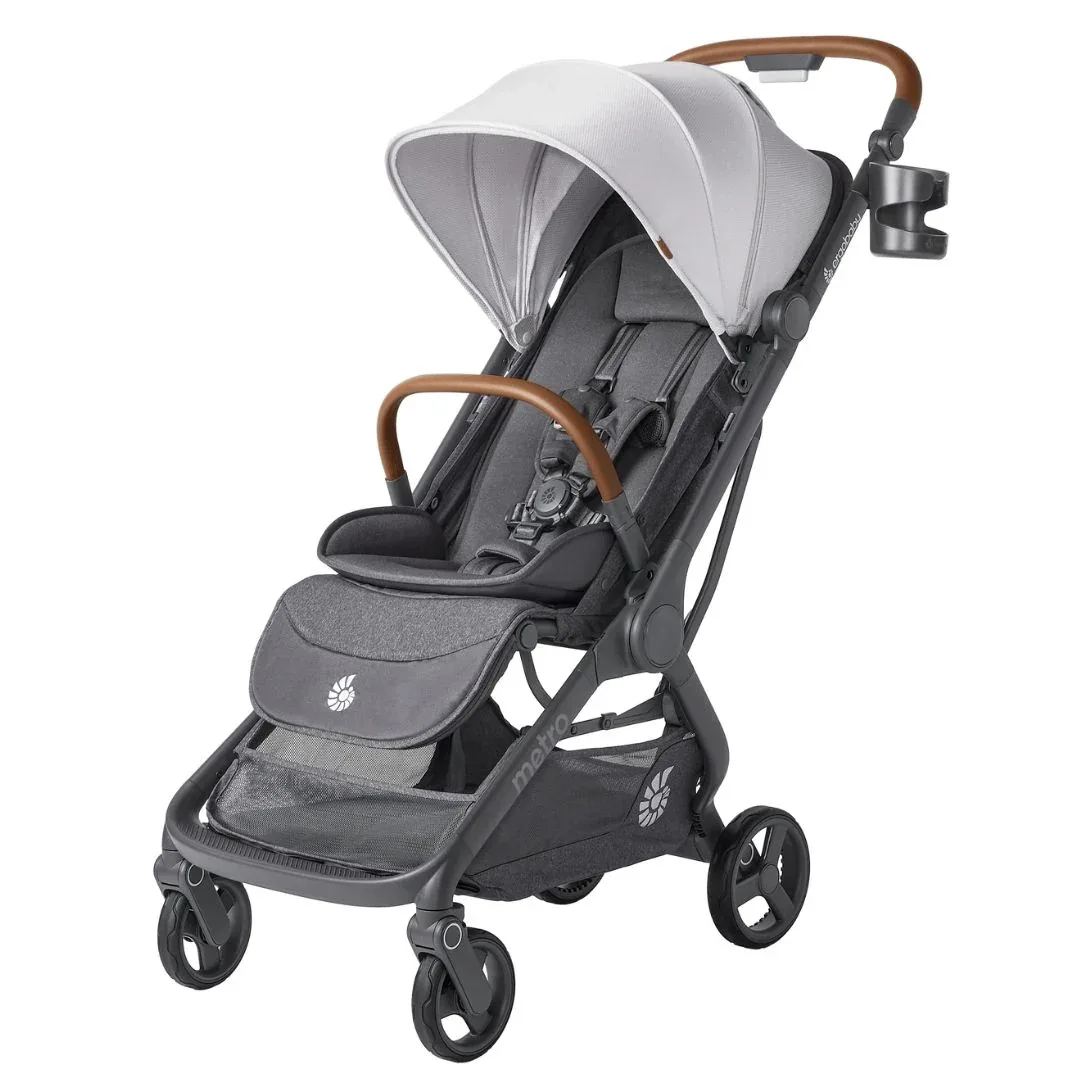Ergobaby® Metro 3 Deluxe Compact City Stroller Pearl Grey - Image 4