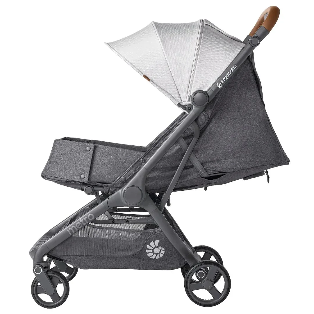 Ergobaby® Metro 3 Deluxe Compact City Stroller Pearl Grey - Image 5
