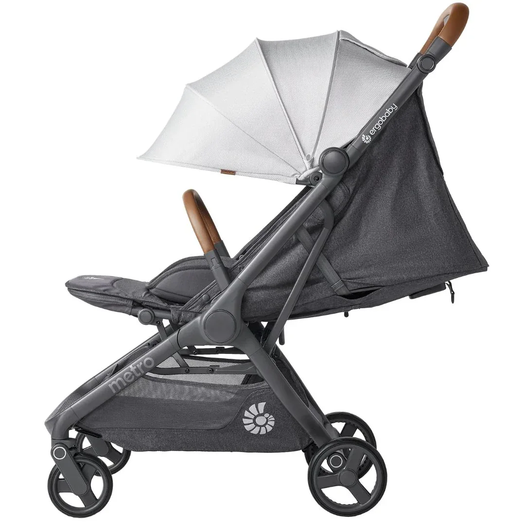 Ergobaby® Metro 3 Deluxe Compact City Stroller Pearl Grey - Image 6