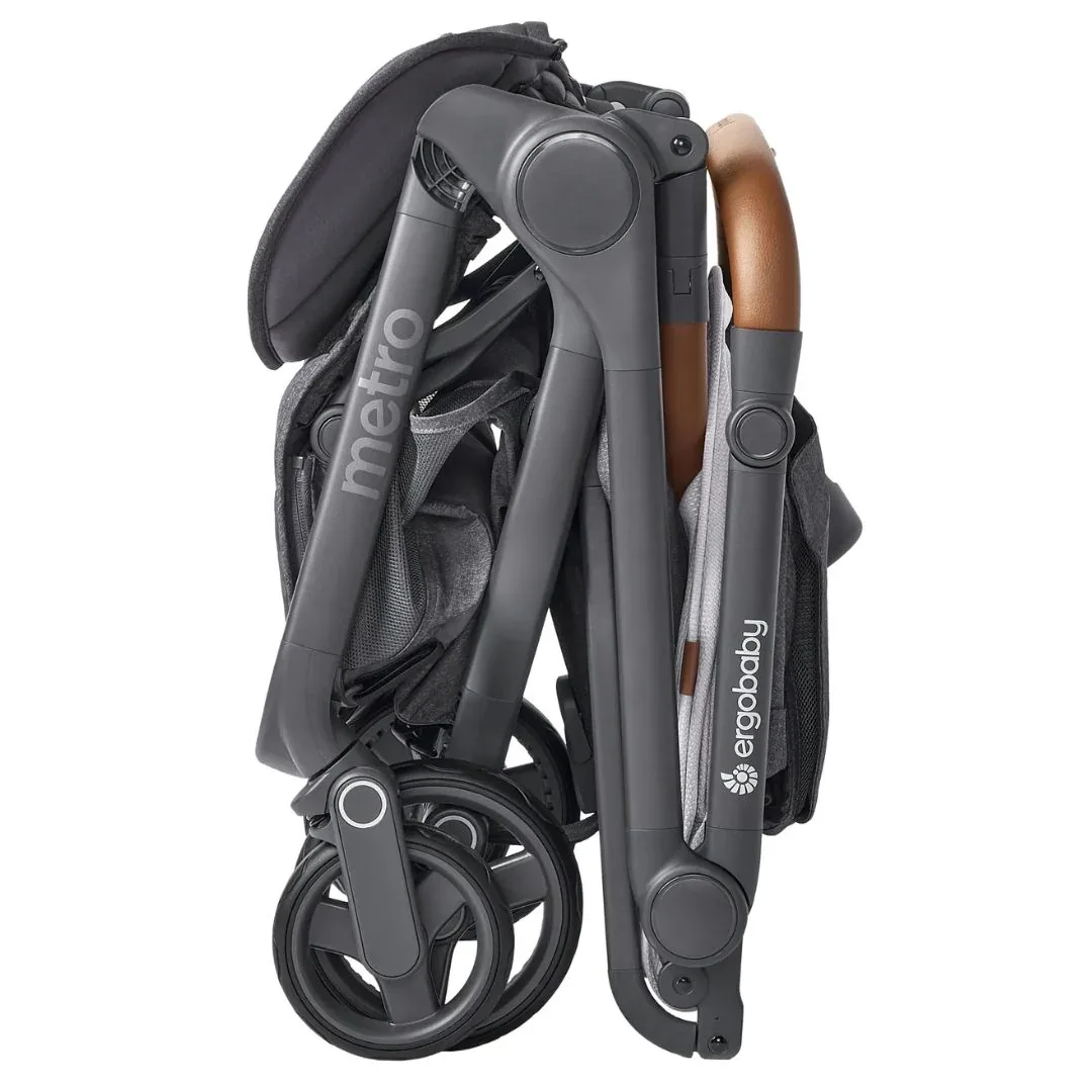 Ergobaby® Metro 3 Deluxe Compact City Stroller Pearl Grey - Image 8