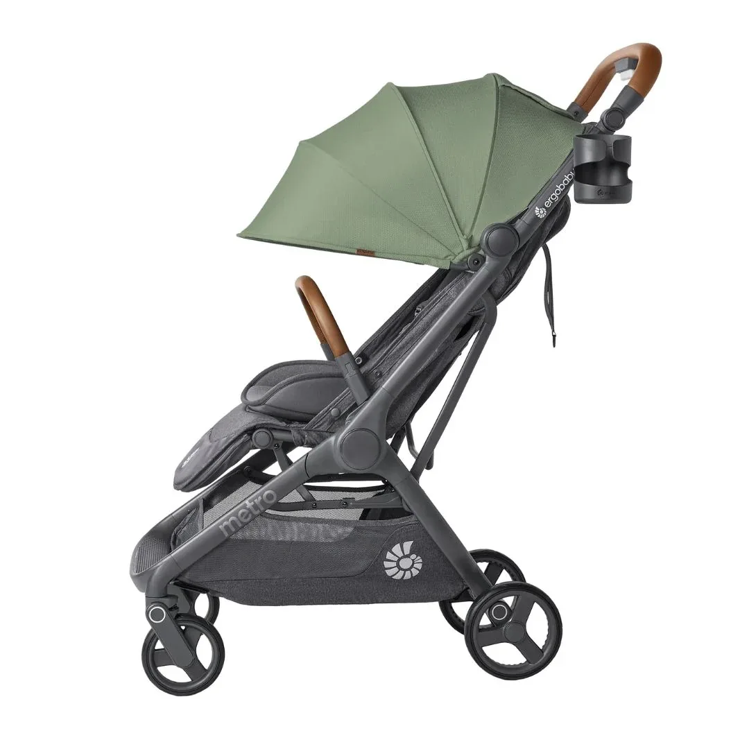 Ergobaby® Metro 3 Deluxe Compact City Stroller Willow Green - Image 2