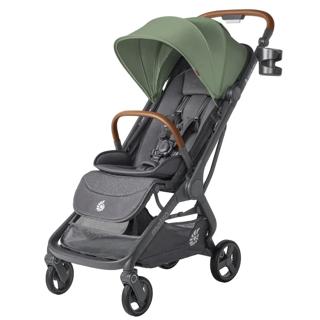 Ergobaby® Metro 3 Deluxe Compact City Stroller Willow Green - Image 4