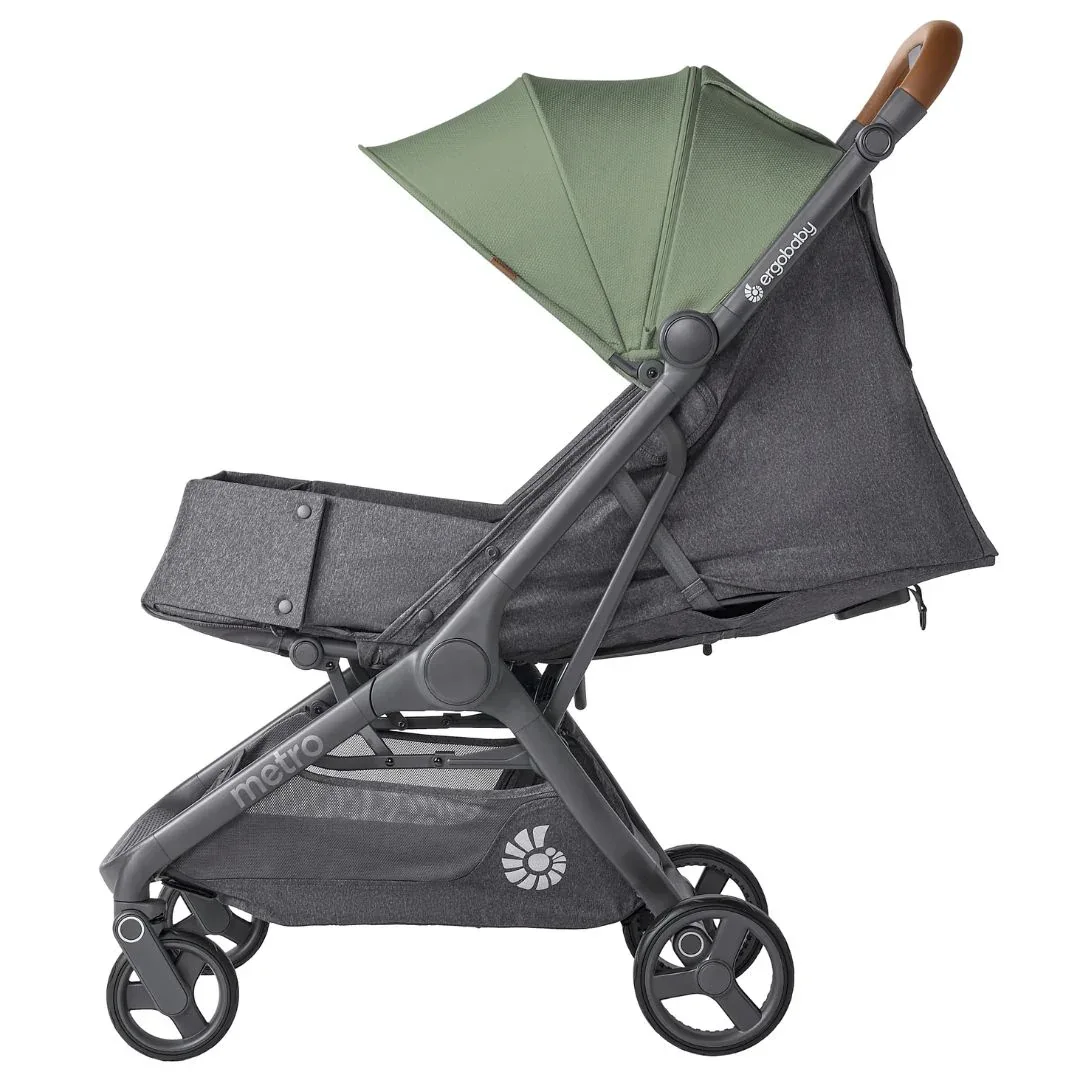 Ergobaby® Metro 3 Deluxe Compact City Stroller Willow Green - Image 5