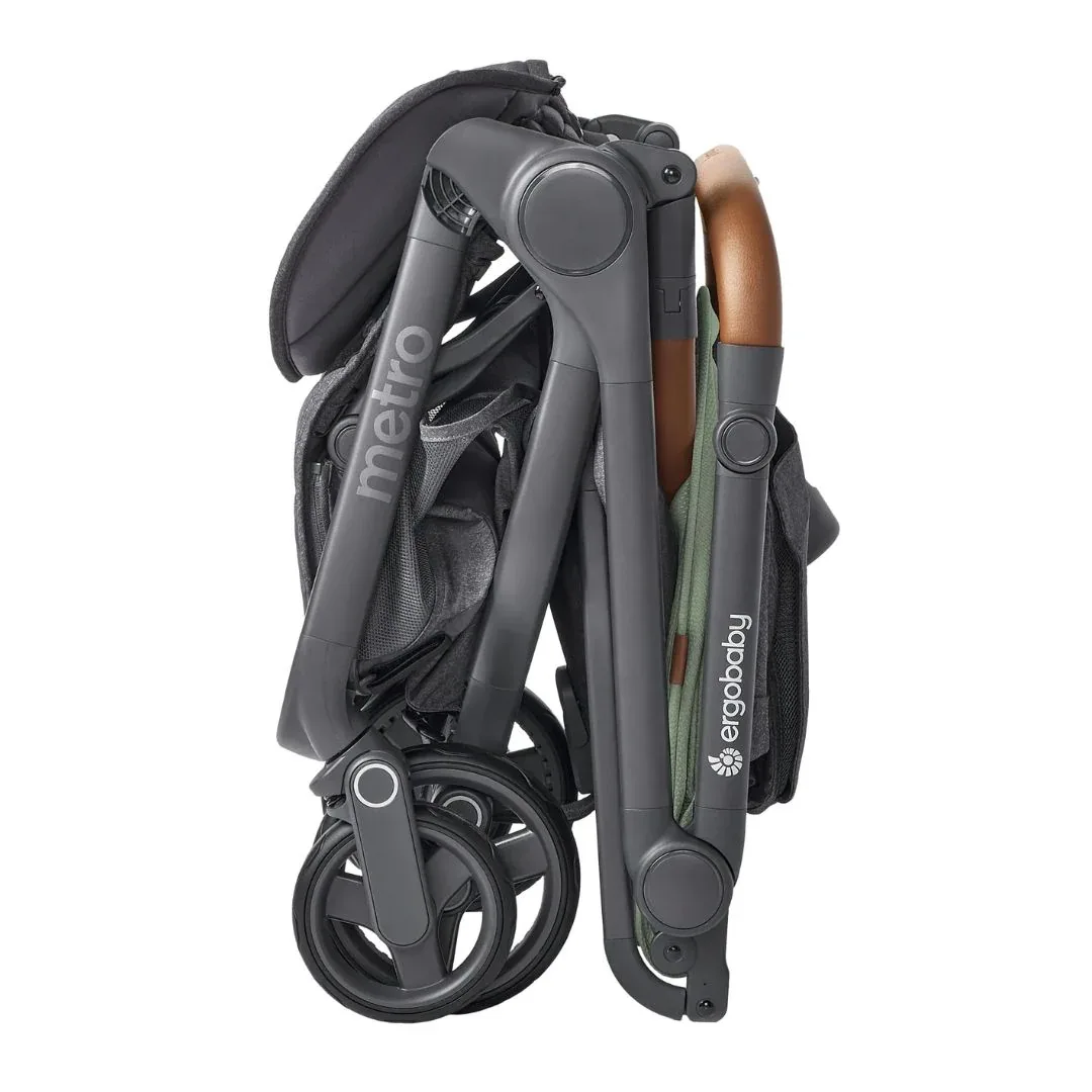 Ergobaby® Metro 3 Deluxe Compact City Stroller Willow Green - Image 8