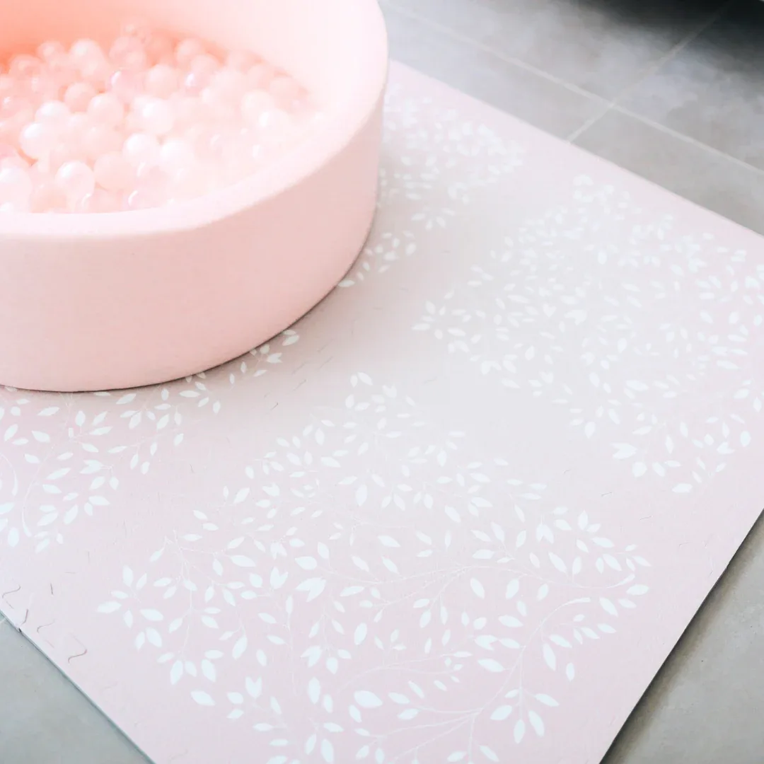 Evibell® Puzzle Playmat 120x180 Leaves Raspberry - Image 12