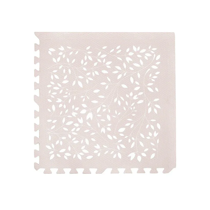 Evibell® Puzzle Playmat 120x180 Leaves Raspberry - Image 4