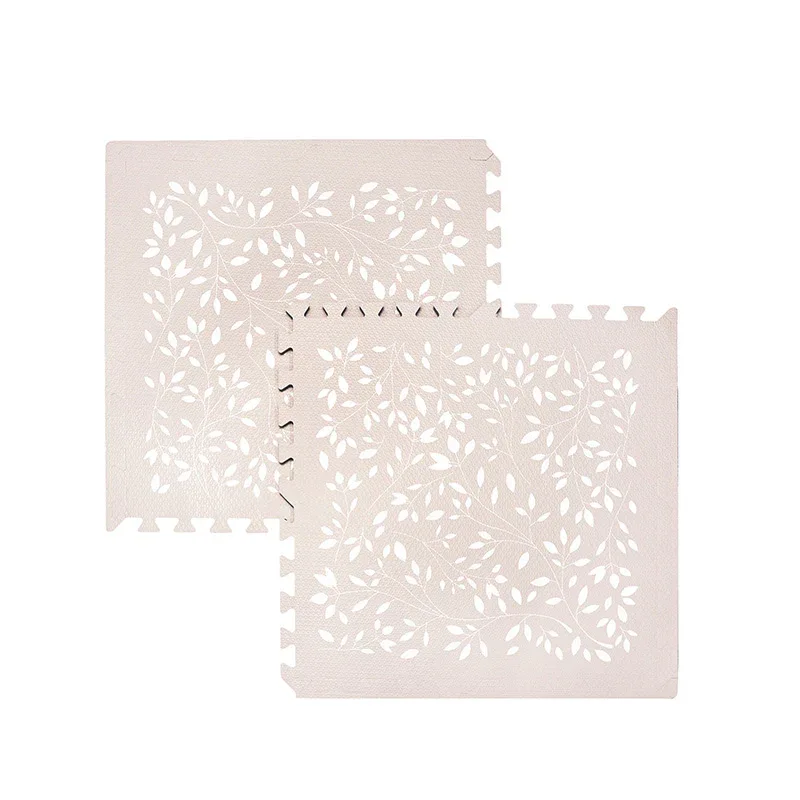 Evibell® Puzzle Playmat 120x180 Leaves Raspberry - Image 5