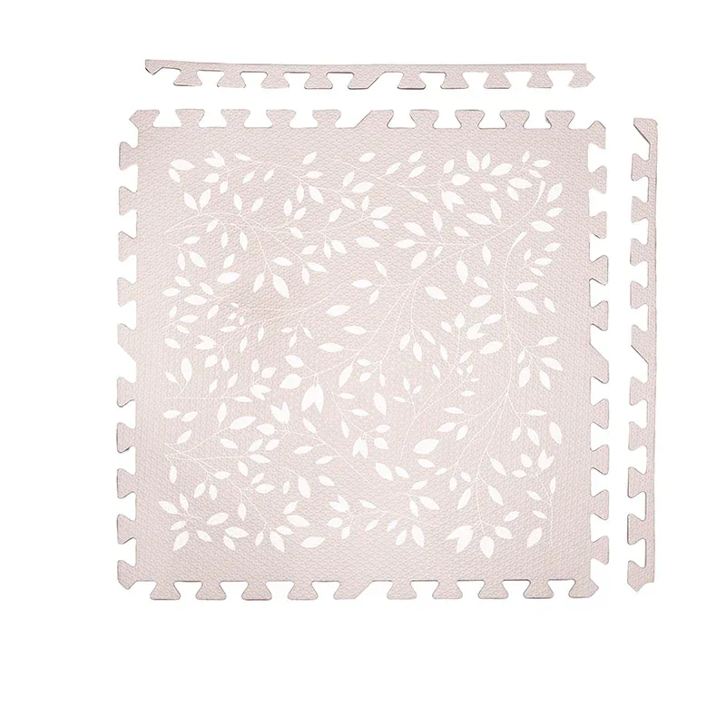 Evibell® Puzzle Playmat 120x180 Leaves Raspberry - Image 6
