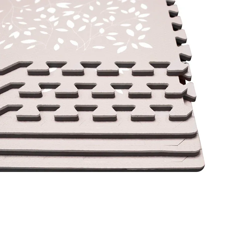 Evibell® Puzzle Playmat 120x180 Leaves Raspberry - Image 7