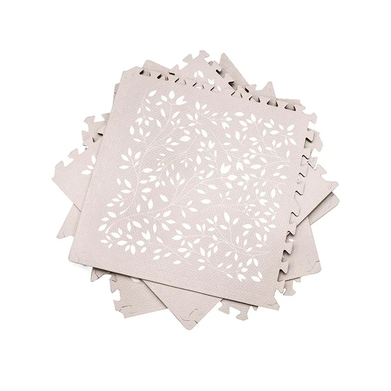 Evibell® Puzzle Playmat 120x180 Leaves Raspberry - Image 8