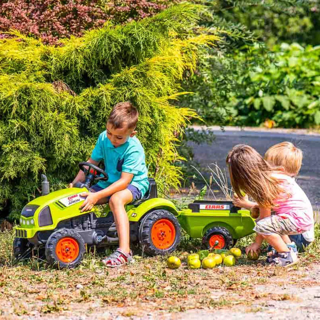 Falk® Claas Arion Pedal Tractor with Trailer - Image 7