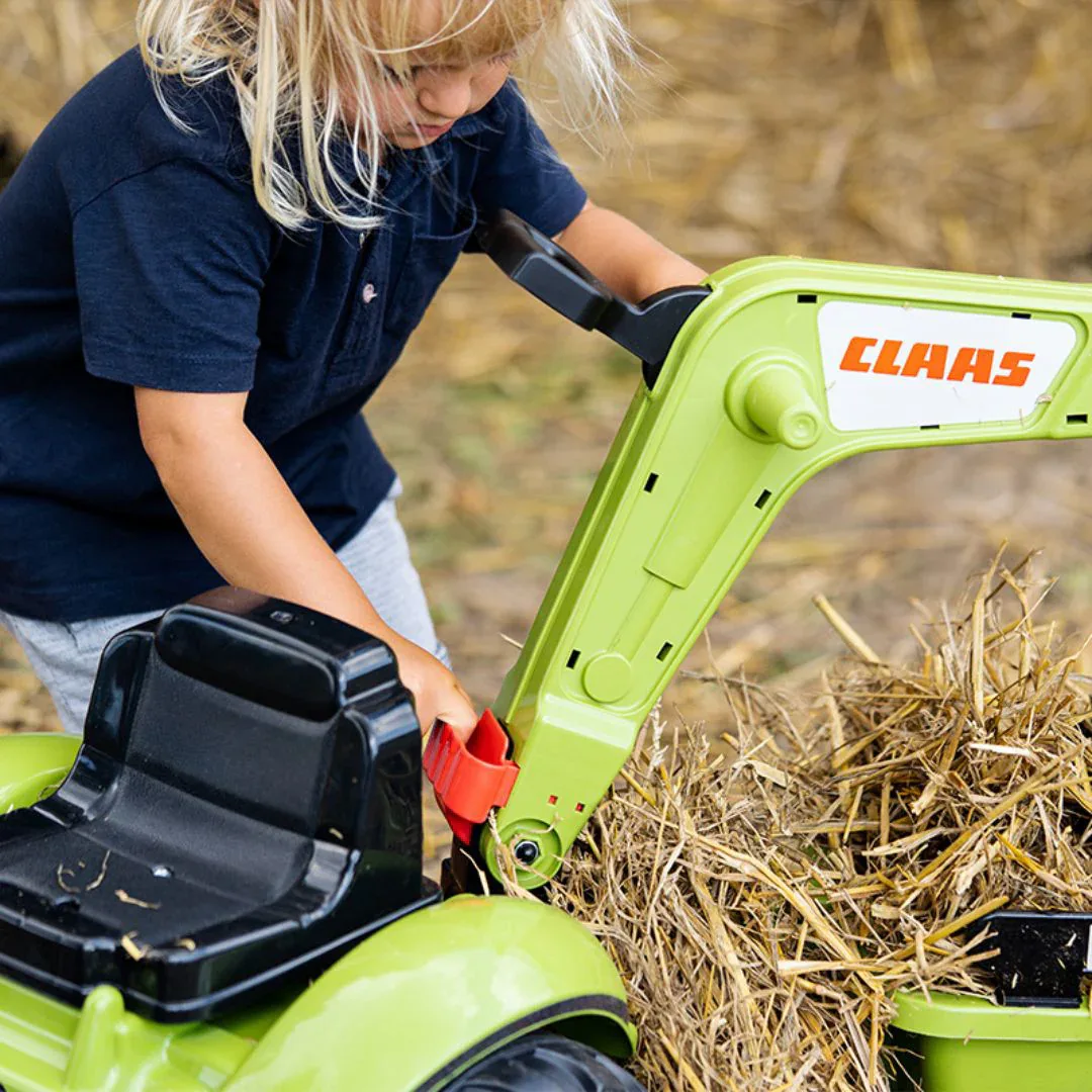 Falk® Claas Pedal Backhoe with Trailer and Front Loader - Image 5